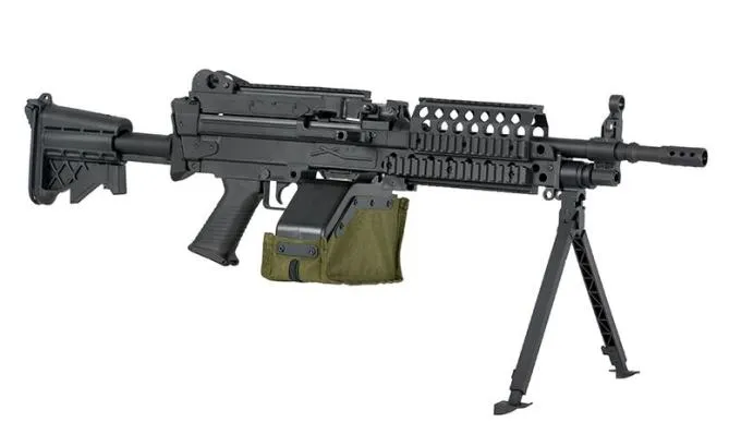 Softair.Zone MK46 Sportsline LMG incl. 2500 RDS Box Mag 0,5 Joule AEG Black